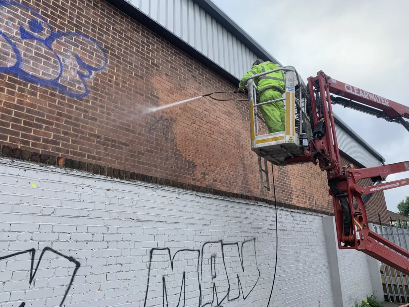 Commercial graffiti removal